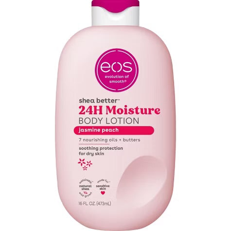eos Jasmine Peach Body Lotion - 16oz: Moisturizing, Soothing, Nourishing, Hypoallergenic