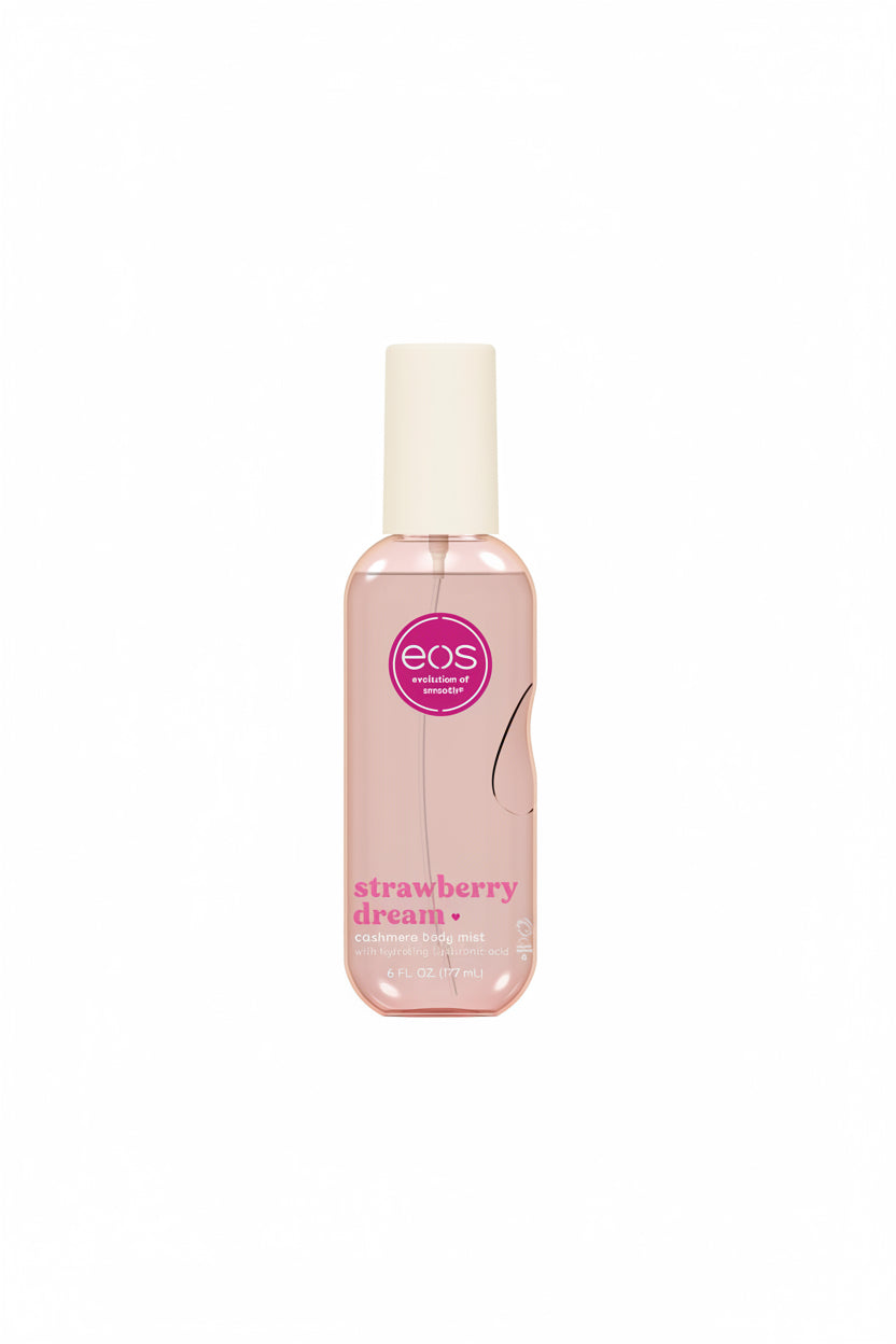 eos Cashmere Body Mist, Vanilla Cashmere, soft musk, cozy caramel, hair mist, body spray for women, moisturizing, hyaluronic acid, body spray, vegan, cruelty-free, 6 fl oz