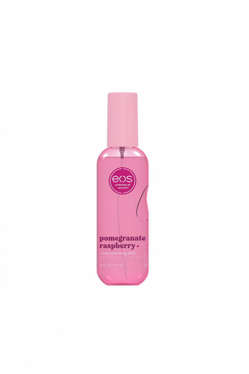 eos Cashmere Body Mist, Vanilla Cashmere, soft musk, cozy caramel, hair mist, body spray for women, moisturizing, hyaluronic acid, body spray, vegan, cruelty-free, 6 fl oz