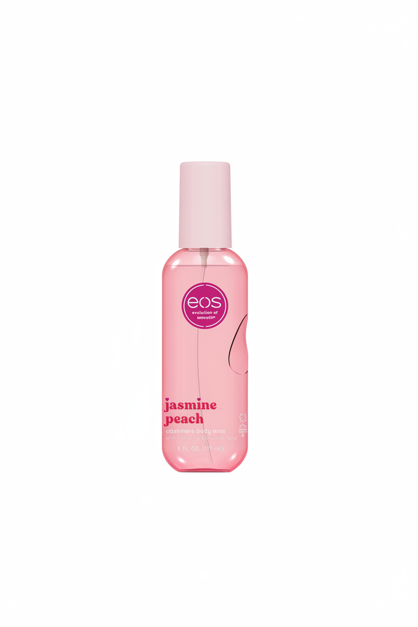 eos Cashmere Body Mist, Vanilla Cashmere, soft musk, cozy caramel, hair mist, body spray for women, moisturizing, hyaluronic acid, body spray, vegan, cruelty-free, 6 fl oz