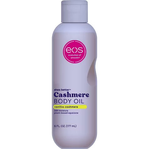 eos Shea Better Cashmere Body Oil - Vanilla Cashmere - 6 fl oz: Moisturizing, Whole Body Use, For Normal Skin