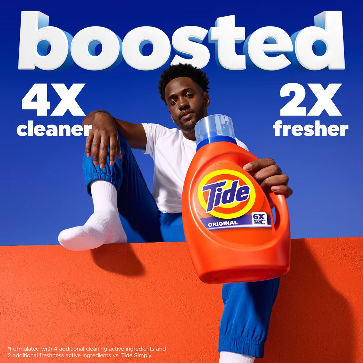 Tide Original HE Deep Cleaning Concentrated Liquid Laundry Detergent Soap 80 Loads - 100 fl oz: Cold Water Detergent, Odor Control, Paraben-Free