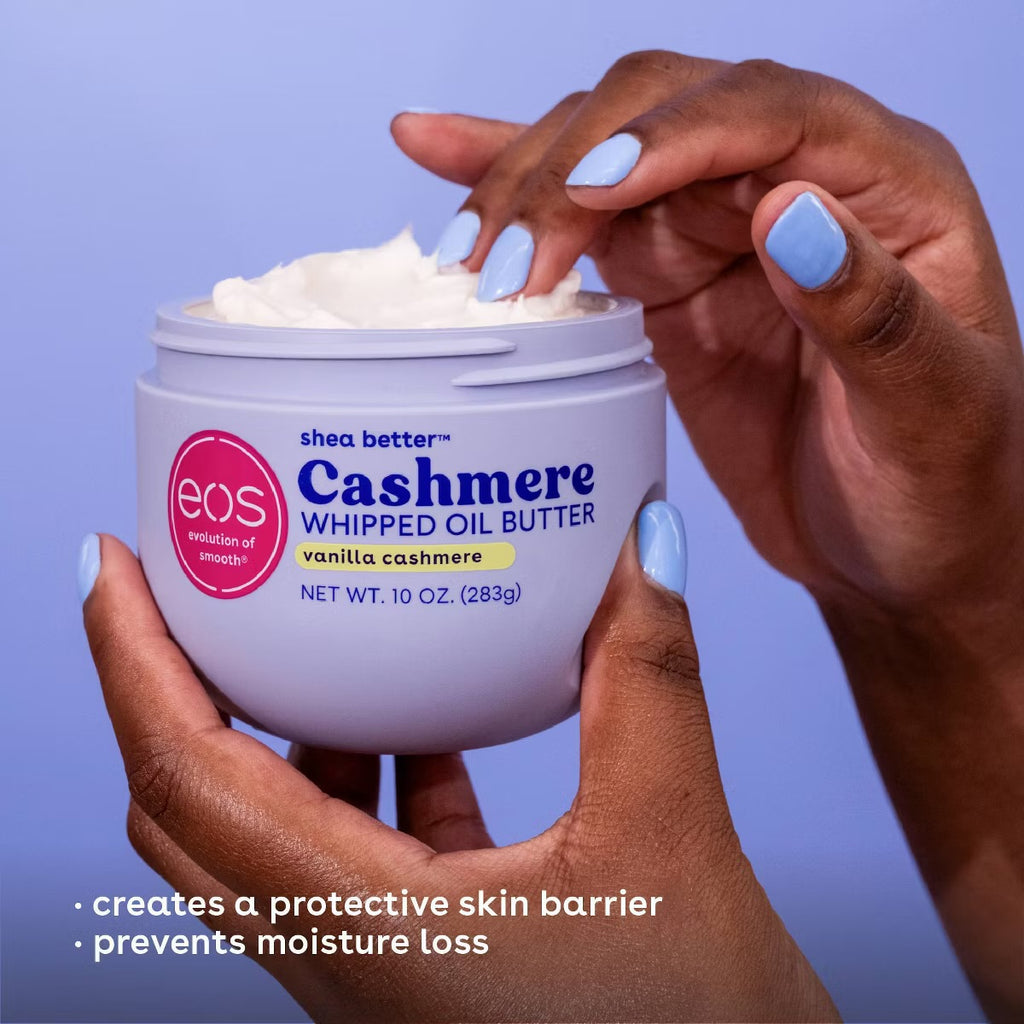 eos Shea Better Cashmere Whipped Oil Butter - Vanilla - 10oz: Moisturizing Whole Body Lotion for Normal Skin