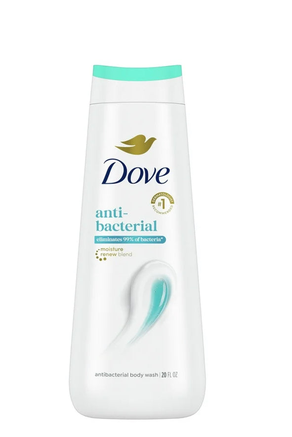 Dove Antibacterial Daily Use Body Wash for Women Protects from Dryness All Skin, 20 oz