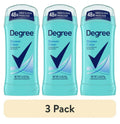 (3 pack) Degree Women's Long Lasting Antiperspirant Deodorant Stick, Shower Clean, 2.6 oz