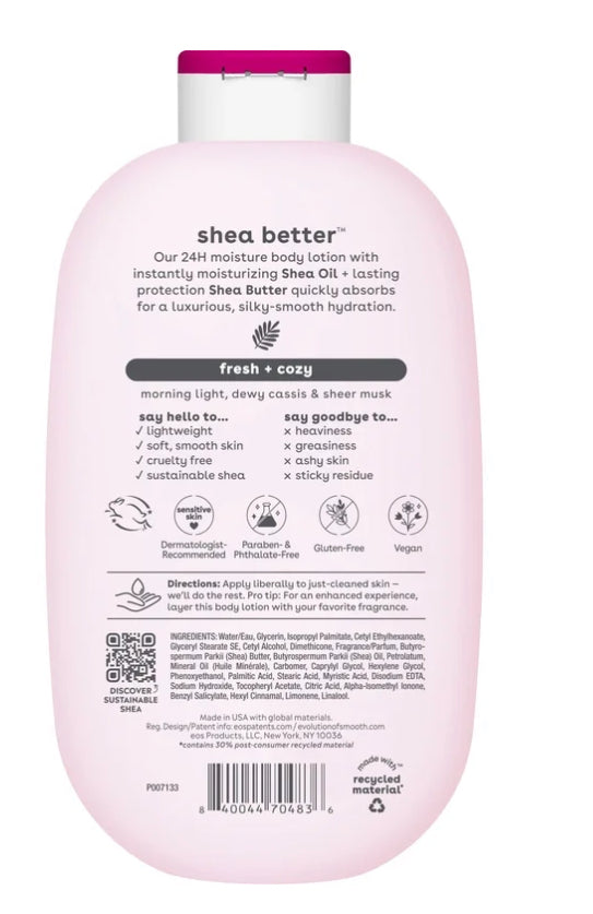 eos Body Lotion, Fresh & Cozy, 16 OZ