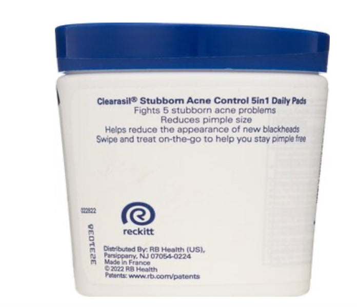 Clearasil Ultra 5 in 1 Acne Face Wash Pads, 90 CT