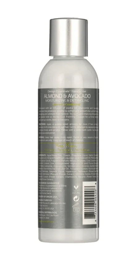 Design Essentials Almond Avocado Moisturizing Leave in Conditioner 12oz., Unisex