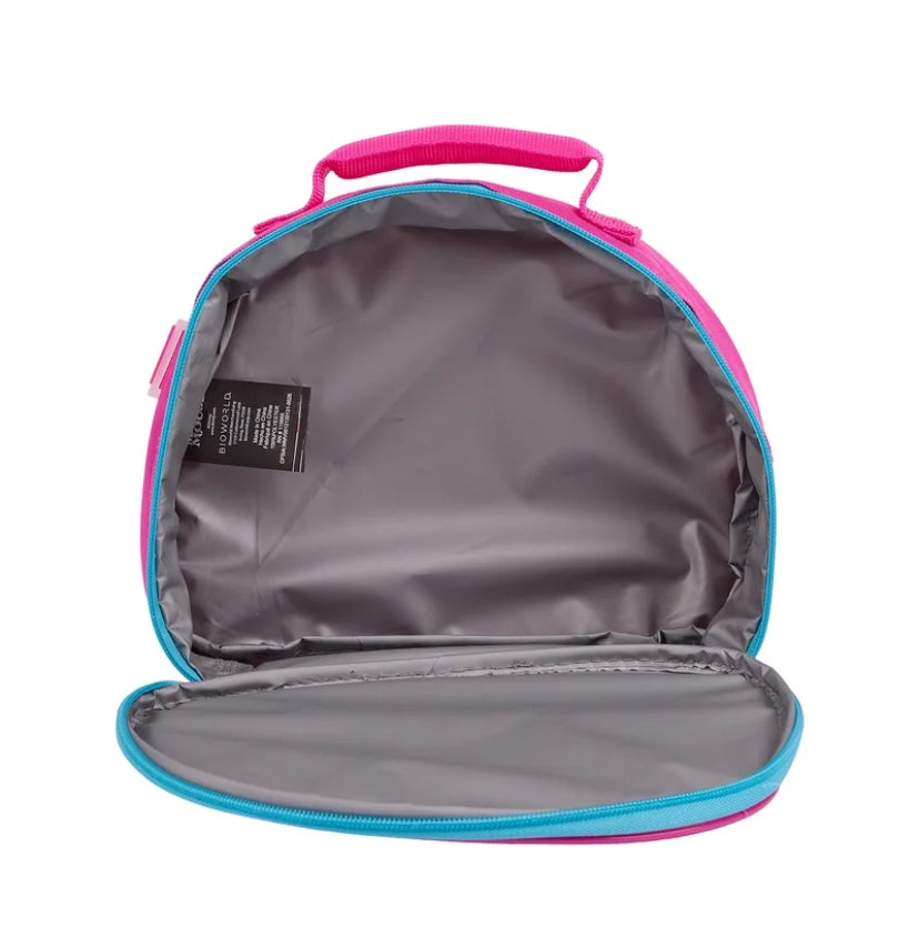 Disney Minnie Mouse Girls "Choose Happy" Rainbow 17" 2-Piece Backpack & Lunch Set, Pink