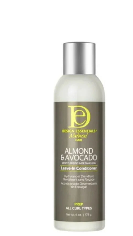Design Essentials Almond Avocado Moisturizing Leave in Conditioner 12oz., Unisex